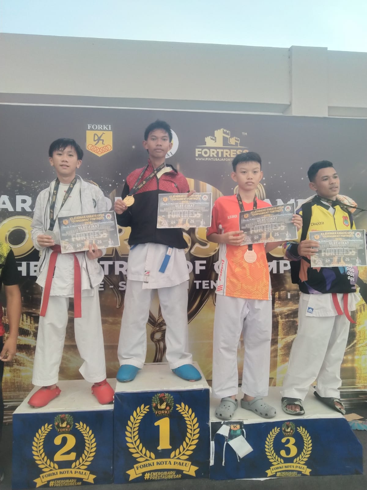 Nizam Akbar Raih Juara 1 Kejuaraan Karate Tingkat Provinsi di Fortress 2026